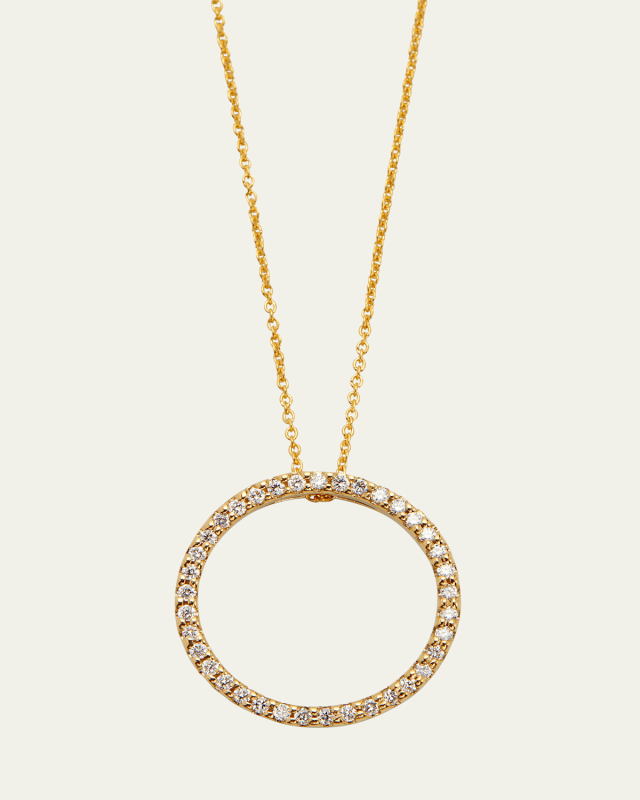 Pave Circle Necklace
